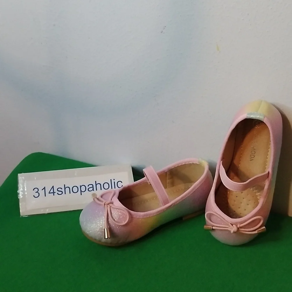 Toddler Girls Rainbow Ballet Flats